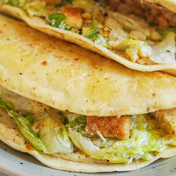 Chicken Caesar Smashed Tacos