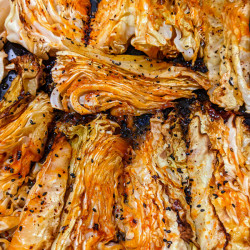 Roasted Caraflex Cabbage With Honey Gochujang Sauce