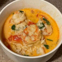 Creamy Tomato Shrimp &amp; Rice