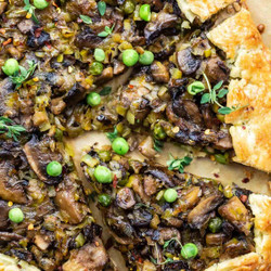 Savory Mushroom And Leeks Galette