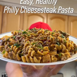 Creamy, Philly Cheesesteak Pasta