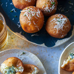 Spinach And Artichoke Stuffed Beignets