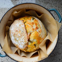 Jalapeño Cheddar Sourdough Bread