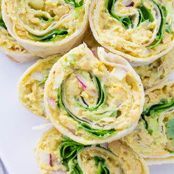 Chickpea Salad Pinwheels