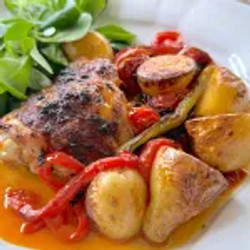 Paprika Chicken With Potatoes &amp; Tomatoes