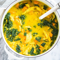 NOT TRIED Ginger Chicken Soup Recipe With Turmeric