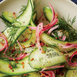 Cucumber Salad With Onion And Dill