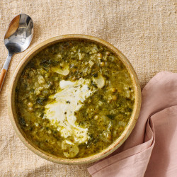Lentil Soup With Greens And Rice