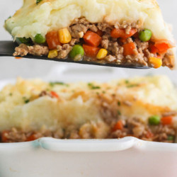 Shepherd's Pie with Parmesan Potatoes