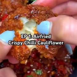 Airfried Crispy Chilli Cauliflower