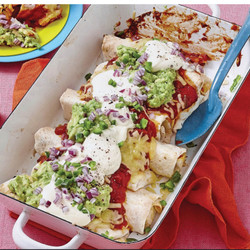 Rotisserie Chicken Enchiladas