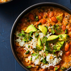 Pinto Bean And Poblano Soup