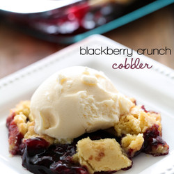 Blackberry Crunch Cobbler - Chef In Training