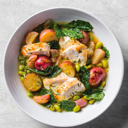 Garlic Oil Chicken with Vegetables