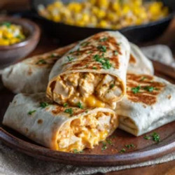 Loaded Cowboy Butter Chicken Burritos With Skillet Corn And Cheese