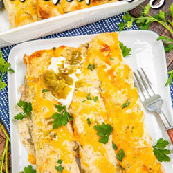 Crack Chicken Enchiladas