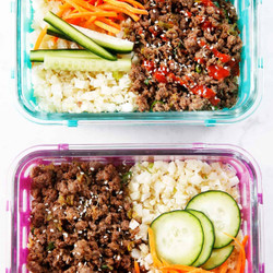 Korean Ground Beef Bowls