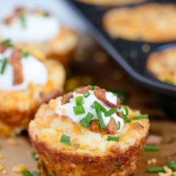 Loaded Mashed Potato Puffs