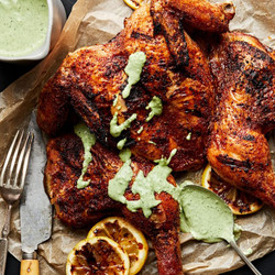 Spatchcocked Grilled Chicken