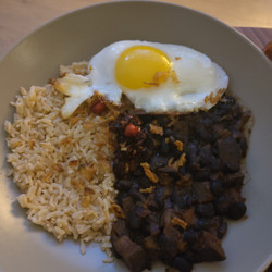 Miso Garlic Black Beans