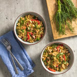 Instant Pot Couscous With Chicken, Fennel, And Peppers