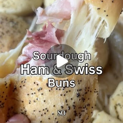 Ham And Swiss Sourdough Pockets