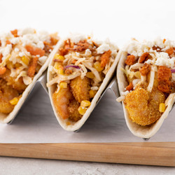 Southern-style Fried Shrimp Tacos With Ranch Slaw