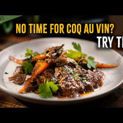 Quick Chicken In Red Wine Sauce