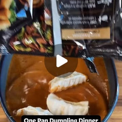 One Pan Dumpling Dinner