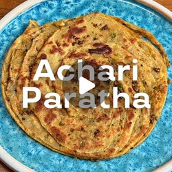Achari (pickle) Parathas