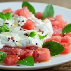 (To try) Watermelon Burrata Salad