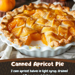 Canned apricot pie