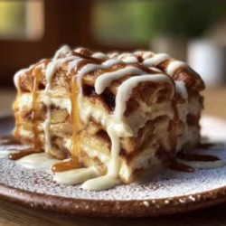 Cinnamon Roll Apple Lasagna