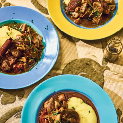 Lammgulasch Mit Pilzen