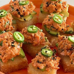 Crispy Sushi Rice Bites