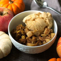 Healthy Pumpkin Apple Crisp