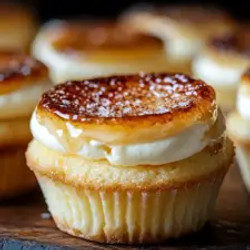 Vanilla Bean Crème Brûlée Cheesecake Cupcakes