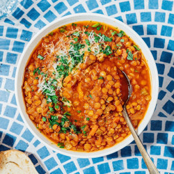 Easy Stovetop Lentil Soup Recipe (vegan!)