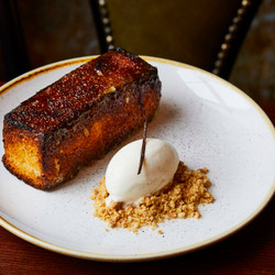 Pain Perdu With Vanilla Ice Cream
