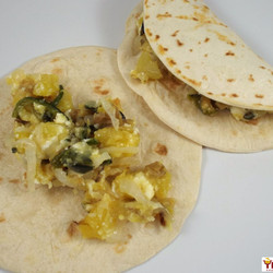 Potato And Roasted Poblano Tacos