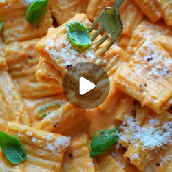 Roasted Cherry Tomato, Garlic &amp; Whipped Ricotta Paccheri