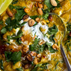 Chickpea + Sweet Potato Peanut Butter Curry