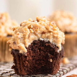 German Chocolate Cupcakes