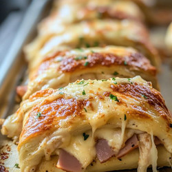 Chicken Cordon Bleu Stromboli