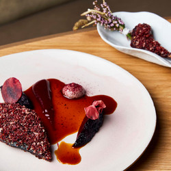 Grouse With Beetroot, Blueberries And Foie Gras