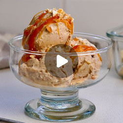 3 Ingredients Salted Caramel Cottage Cheese Icecream