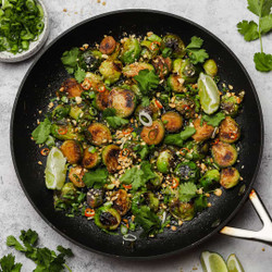 30-minute Crispy Asian Brussels Sprouts
