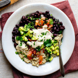 Black Bean-quinoa Bowl