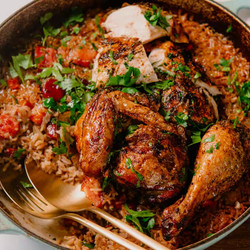 Portuguese Roast Chicken Rice