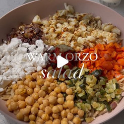 Warm Orzo Salad
